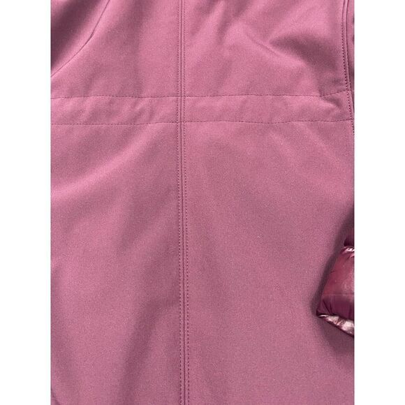 Calvin Klein Performance Hooded Puffer Coat,Burgundy rose Small NWOT ORG $129 - Picture 7 of 13